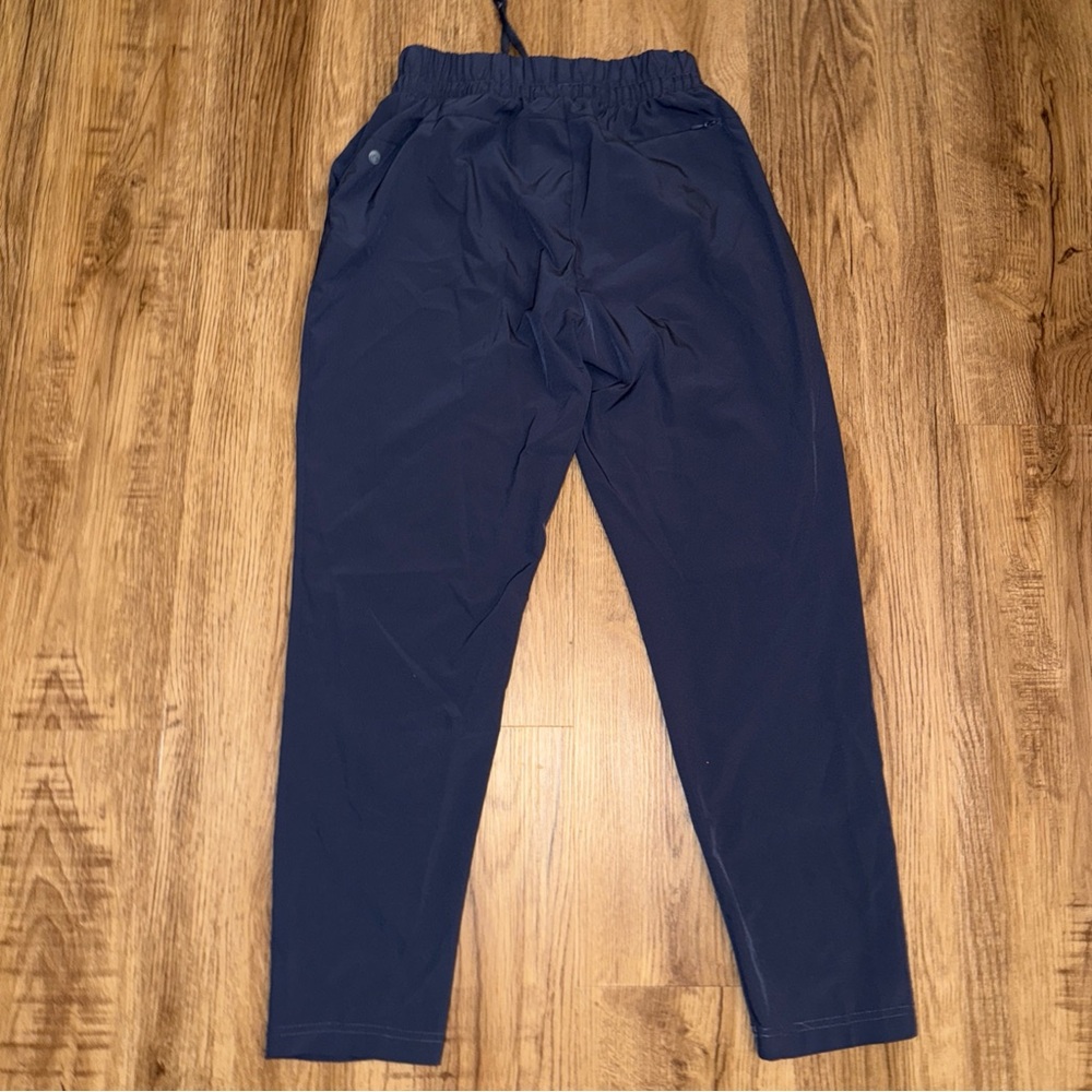 APANA Women Nylon Jogger Pants - Size Small , Blue Drawstring Waist, Pockets - Picture 6 of 8